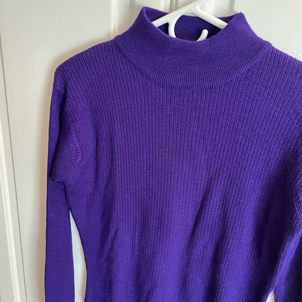 Purple Ann Taylor low turtleneck